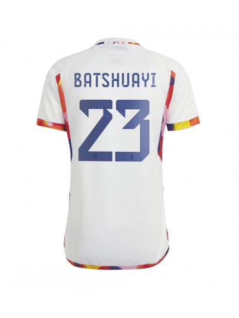 Belgien Michy Batshuayi #23 Replika Borta Kläder VM 2022 Kortärmad
